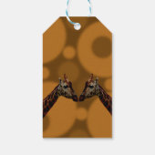 Giraffe Selbstreflexion, Geschenkanhänger (Rückseite)