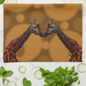 Giraffe Selbstreflexion, Geschirrtuch (Gefaltet)