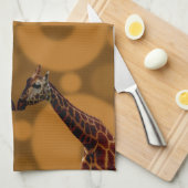 Giraffe Selbstreflexion, Geschirrtuch (Viertel Falte)