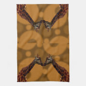 Giraffe Selbstreflexion, Geschirrtuch (Vertikal)