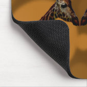 Giraffe Selbstreflexion, Mousepad (Ecke)