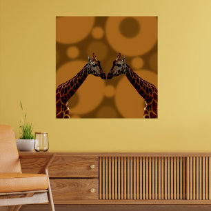 Giraffe Selbstreflexion, Poster