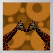 Giraffe Selbstreflexion, Poster (Vorne)