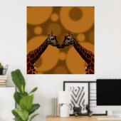 Giraffe Selbstreflexion, Poster (Heimbüro)