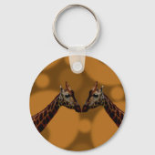 Giraffe Selbstreflexion, Schlüsselanhänger (Vorderseite)