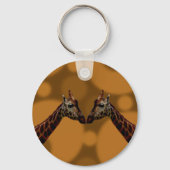 Giraffe Selbstreflexion, Schlüsselanhänger (Rückseite)