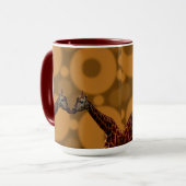 Giraffe Selbstreflexion, Tasse (Vorderseite Links)