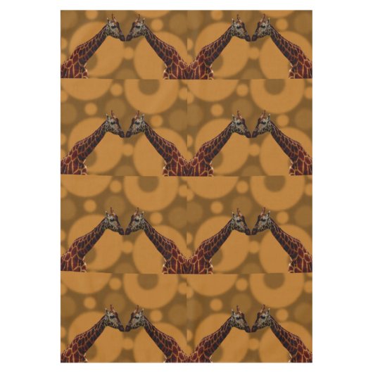 Giraffe Selbstreflexion, Tischdecke (Vorderseite)