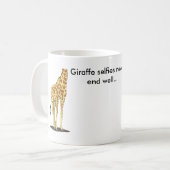Giraffe selfies beenden nie gut… kaffeetasse (Vorderseite Links)