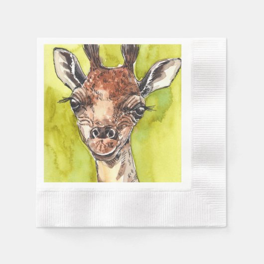Giraffe Serviette (Vorderseite)