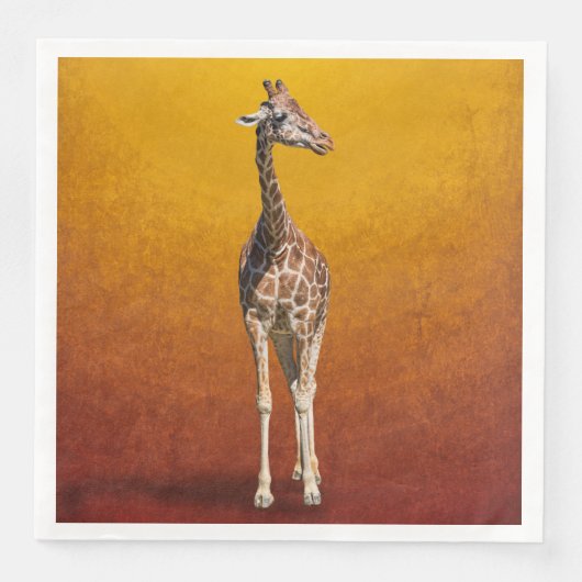 GIRAFFE SERVIETTE (Vorderseite)