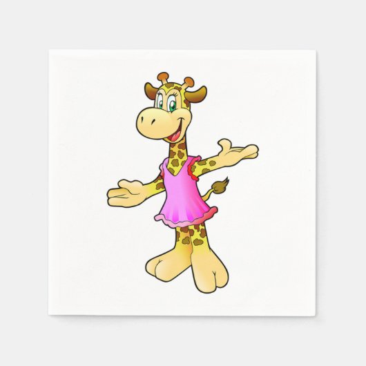 Giraffe Serviette (Vorderseite)