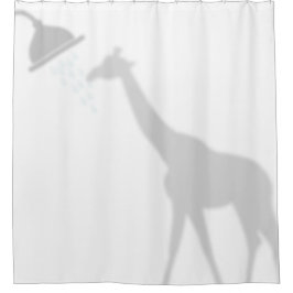 Giraffe Shadow Silhouette Shadow Buddies in Dusche Duschvorhang