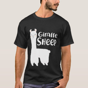 Giraffe Sheep Animal umbenannt in Lama Glama Novel T-Shirt