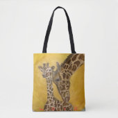 Giraffe Shopping Tasche Mutter und Kind (Vorderseite)