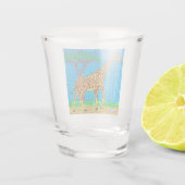 Giraffe - Shot Glass Schnapsglas (Rückseite)