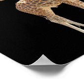 Giraffe: Sie sagten mir, meinen Kopf hoch zu halte Poster (Ecke)