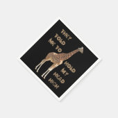 Giraffe: Sie sagten mir, meinen Kopf hoch zu halte Serviette (Ecke)