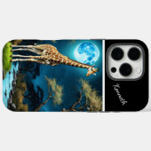 Giraffe-Silhouette am Fluss Case-Mate iPhone Hülle (Rückseite (Horizontal))