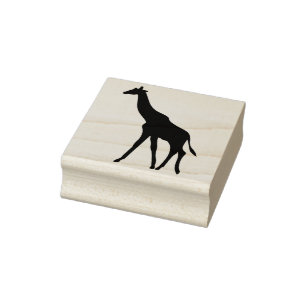 Giraffe Silhouette Briefmarke Gummistempel