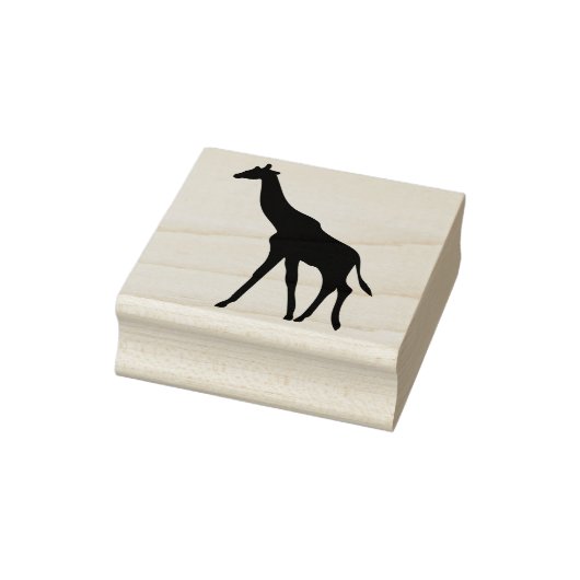 Giraffe Silhouette Briefmarke Gummistempel (Stempel)