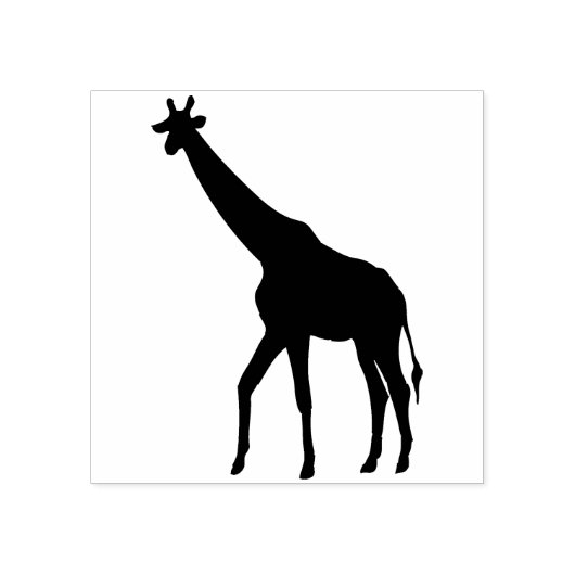 Giraffe Silhouette Briefmarke Gummistempel (Prägung)