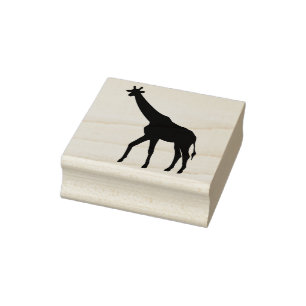 Giraffe Silhouette Briefmarke Gummistempel