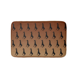 Giraffe Silhouette Muster Badematte