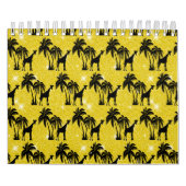 Giraffe Silhouette Tropical Palm Tree Blätter Zoo Kalender (Titelbild)