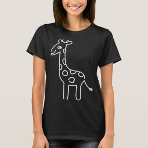 Giraffe Silhouette Wildtiere Niedliche Giraffe T-Shirt