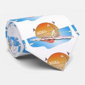 Giraffe-Single-Skulpturenboot Krawatte (Gerollt)