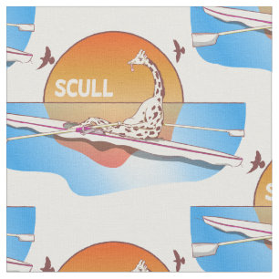 Giraffe-Single-Skulpturenboot Stoff
