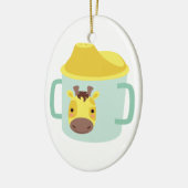 Giraffe Sippy Schale Keramikornament (Links)