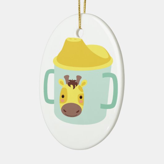 Giraffe Sippy Schale Keramikornament (Links)