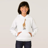 Giraffe Skater Skateboard Hoodie (Vorne ganz)