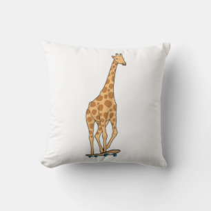 Giraffe Skater Skateboard Kissen