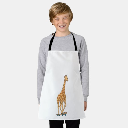 Giraffe Skater Skateboard Schürze (Getragen)