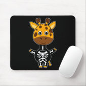 Giraffe Skeleton Xray Costume Cute Easy Halloween Mousepad (Mit Mouse)