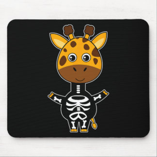 Giraffe Skeleton Xray Costume Cute Easy Halloween Mousepad