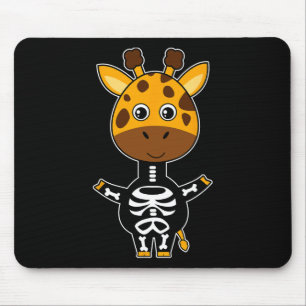 Giraffe Skeleton Xray Costume Niedlich Easy Hallow Mousepad