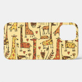 Giraffe Sketch, Spaß Nahtloses Design. Case-Mate iPhone Hülle (Rückseite (Horizontal))