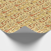 Giraffe Sketch, Spaß Nahtloses Design. Geschenkpapier (Ecke)