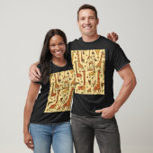 Giraffe Sketch, Spaß Nahtloses Design. T-Shirt (Unisex)