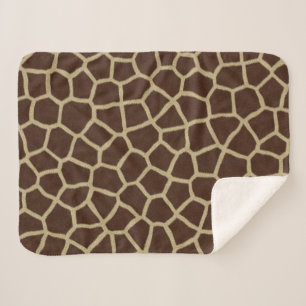 Giraffe Skin Baby Blanket Klein Sherpadecke