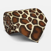 Giraffe Skin Camouflage Texture Krawatte (Gerollt)