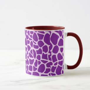 Giraffe Skin Lila Textur Tasse