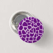 Giraffe Skin Lila Texture-23324 Button (Vorne & Hinten)