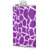 Giraffe Skin Lila Texture-23324 Flachmann (Links)