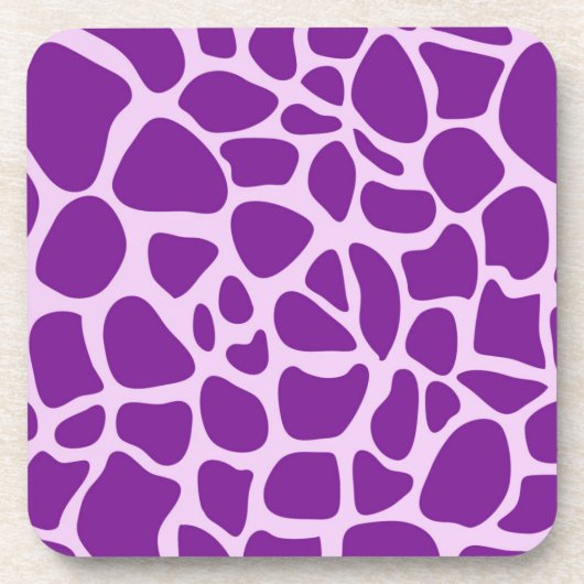 Giraffe Skin Lila Texture-23324 Getränkeuntersetzer (Vorderseite)