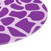 Giraffe Skin Lila Texture-23324 Schneidebrett (Ecke)